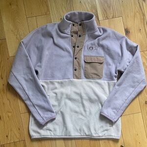 Two-Tone Fleece Pullover